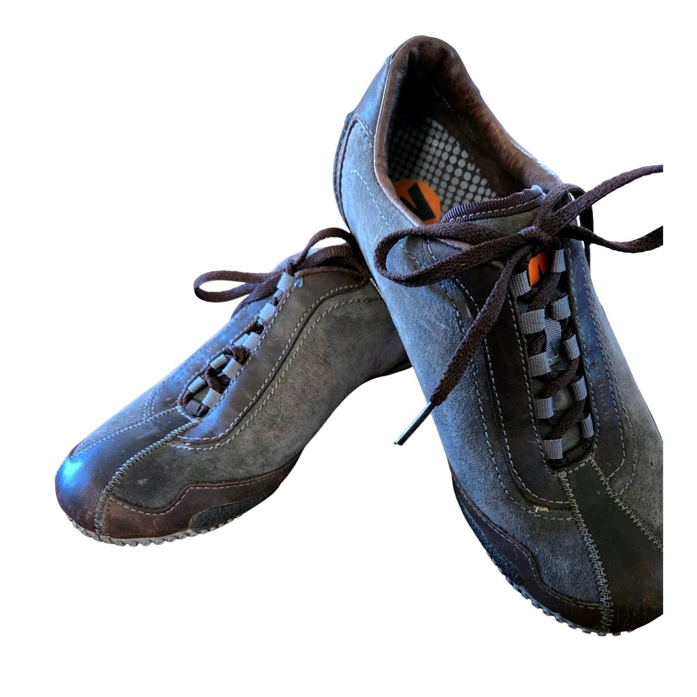 Merrell Sporty Relay Fly Leather Seal Brown Women Sneaker Sz‎ 7 Low Top Athletic